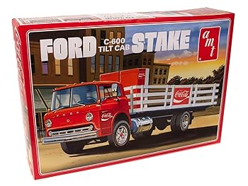 【送料無料】1/25 スケール　プラモデル　コカコーラ　トラック Amazon | AMT 1/25 フォード C-600 ステイクベッドトラック w